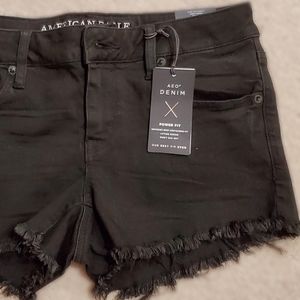 NEW W/ TAG Stretch American Eagle Black Jean Short